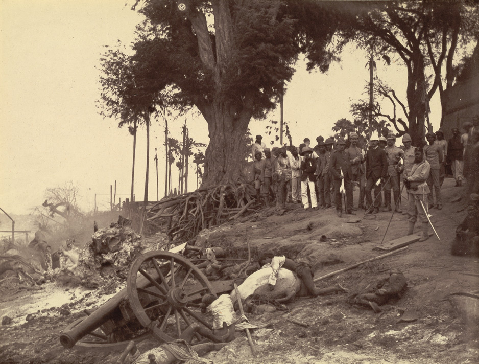 Burmese and English forces fought in a series of three wars
